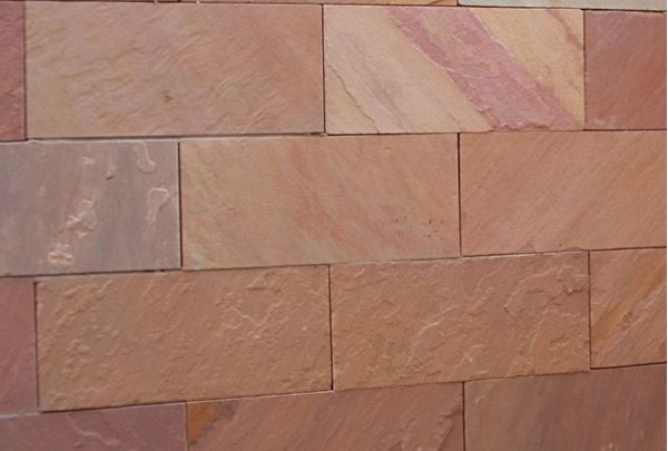 Picture of Natural Face Pink Sandstone Cladding